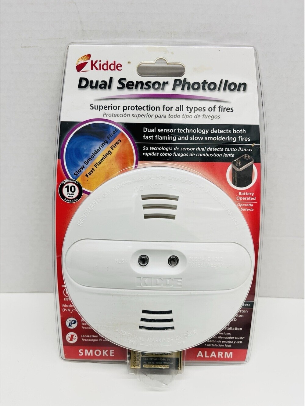 Kidde Dual Sensor Photo Ion Smoke Alarm Model PI9000 Brand NEW Sealed